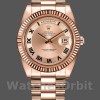 Replica Rolex Day-Date-218235, 41 mm, oro rosa, quadrante champagne a cerchi concentrici, Uomo Champagne