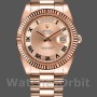 Replica Rolex Day-Date-218235, 41 mm, oro rosa, quadrante champagne a cerchi concentrici, Uomo Champagne
