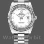 Replica Rolex Day-Date-218239 da uomo, 41 mm, oro bianco, quadrante bianco con numeri romani, bianco da uomo