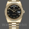 Replica Rolex Day-Date-218348, 41 mm, quadrante nero Wave, Uomo Nero