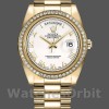 Replica Rolex Day-Date-218348 da uomo, 41 mm, quadrante bianco romano, bianco da uomo