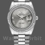 Replica Rolex Day-Date-218349, 41 mm, quadrante grigio rodio, Uomo Grigio