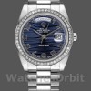 Replica Rolex Day-Date-218349, 41 mm, quadrante blu Wave, Uomo Wave Blue