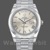 Replica Rolex Day-Date-228206, 40 mm, quadrante argentato con numeri romani, platino, Uomo, argento
