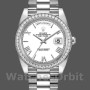 Replica Rolex Day-Date-228349RBR, 40 mm, quadrante bianco romano, lunetta con diamanti, Uomo Bianco