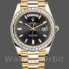 Replica Rolex Day-Date-228398TBR, 40 mm, quadrante nero con diamanti, lunetta con diamanti, Uomo Nero