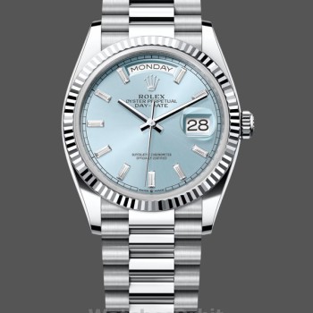 Replica Rolex Datejust donna 31-m278278 0046, 31 mm, oro giallo, verde oliva floreale, verde presidente