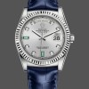 Replica Rolex Day Date 36-m128396TBR 0019, lunetta di diamanti, quadrante romano blu ghiaccio, quadrante blu ghiaccio, Unisex