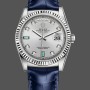 Replica Rolex Day Date 36-m128396TBR 0019, lunetta di diamanti, quadrante romano blu ghiaccio, quadrante blu ghiaccio, Unisex