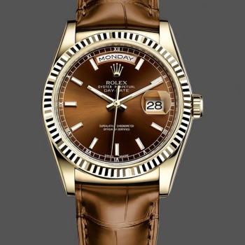 Replica Rolex Day Date 36-128396TBR 0004, platino, lunetta con diamanti, argento, Unisex