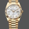 Replica Rolex Day Date 36-M128236 0020, oro bianco, quadrante blu, quadrante blu