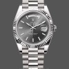 Replica Rolex Day-Date 40-M228239 0060, oro bianco 18 carati, quadrante ardesia, quadrante grigio