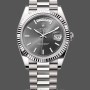 Replica Rolex Day-Date 40-M228239 0060, oro bianco 18 carati, quadrante ardesia, quadrante grigio
