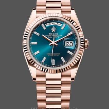 Replica Rolex Day Date 36-128238 0132 unisex, quadrante champagne, bracciale oro giallo, champagne
