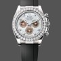 Replica Rolex Daytona Cosmograph-126589RBR 0001 da uomo, 40 mm, uscita 2024, quadrante bianco madreperla