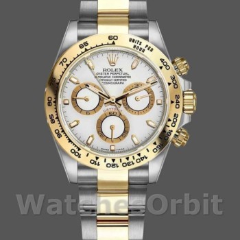 Replica Rolex Cosmograph Daytona-116503, 40 mm, Quadrante bianco, Bianco, Uomo