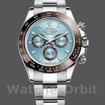 Replica Rolex Cosmograph Daytona 40mm Uomo-116506-50° Anniversario-Giornale blu ghiaccio Blu ghiaccio