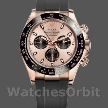 Replica Rolex Cosmograph Daytona 40mm Uomo-116515LN-Comparatore nero Rosa