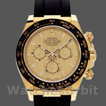 Replica Rolex Cosmograph Daytona 40mm Uomo-116518-Calare champagne-Automatico Champagne
