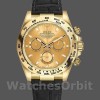 Replica Rolex Cosmograph Daytona 40mm Uomo-116518-Calendario champagne-Ghiera oro giallo Champagne