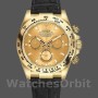 Replica Rolex Cosmograph Daytona 40mm Uomo-116518-Calendario champagne-Ghiera oro giallo Champagne