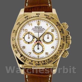 Replica Rolex Cosmograph Daytona 40mm Uomo-116518-Comparatore bianco Bianco