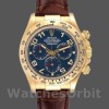 Replica Rolex Cosmograph Daytona 40mm Uomo-116518-oro giallo-quadrante blu Blu