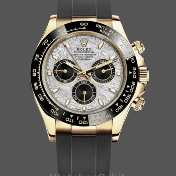 Replica Rolex Cosmograph Daytona 40mm Uomo-116518LN-Meteorite e quadrante nero Indice Meteorite e nero
