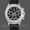 Replica Rolex Cosmograph Daytona-116503 da uomo, 40 mm, quadrante nero con diamanti, Nero da Uomo