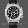 Replica Rolex Cosmograph Daytona-116503 da uomo, 40 mm, quadrante nero con diamanti, Nero da Uomo