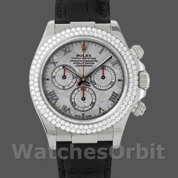 Replica Rolex Cosmograph Daytona-116589, 40 mm, quadrante grigio meteorite, Uomo, grigio meteorite