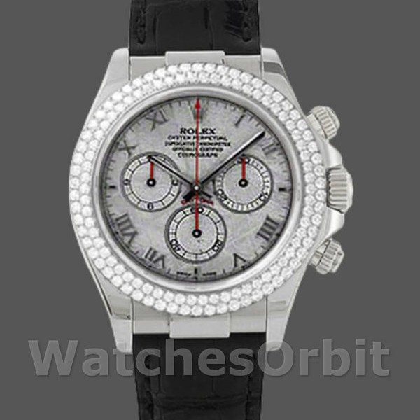 Replica Rolex Cosmograph Daytona-116589, 40 mm, quadrante grigio meteorite, Uomo, grigio meteorite