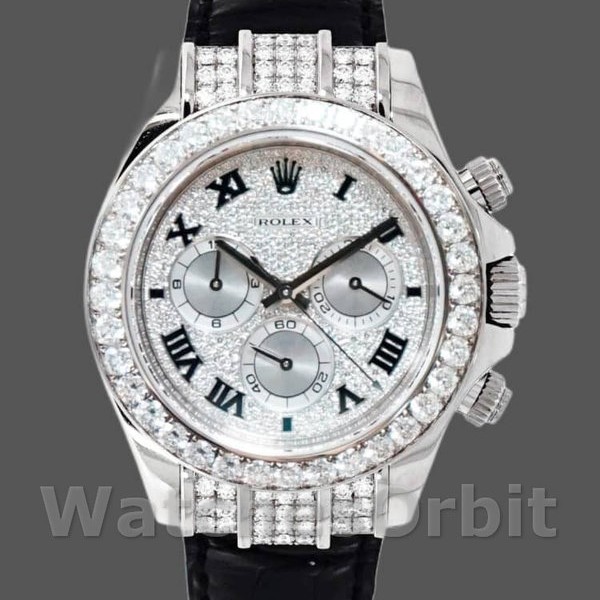 Replica Rolex Cosmograph Daytona 40mm Uomo-116599-Pave Diamond Dial Pave Diamond