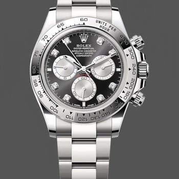 Replica Rolex Cosmograph Daytona-126509 0002, 40 mm, Diamond Mark, nero, Uomo