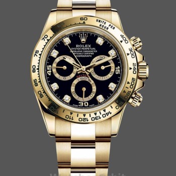 Replica Rolex Daytona-116508 0008 da uomo, 40 mm, nero