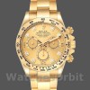 Replica Rolex Daytona-116508 da uomo, 40 mm, oro giallo, quadrante con diamanti champagne, Champagne da uomo