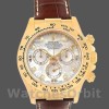 Replica Rolex Daytona 40mm Uomo-116518-MOP Quadrante diamantato-Cinturino in pelle marrone MOP Diamond
