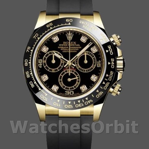 Replica Rolex Daytona 40 mm Uomo-116518LN-Dialetto nero Diamante nero Diamante nero