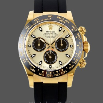 Replica Rolex Daytona 40 mm Uomo-116518LN-Dal quadrante oro giallo-champagne Champagne