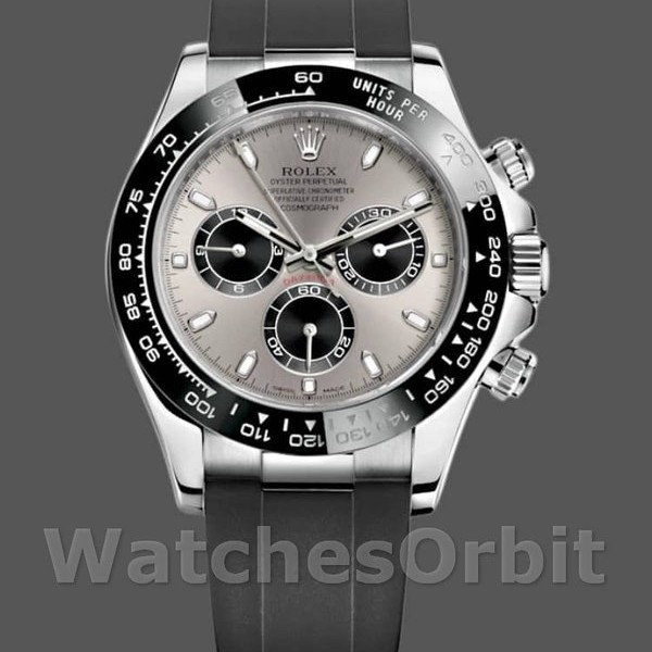 Replica Rolex Daytona 40mm Uomo-116519-Grigio Quadrante Grigio Uomo