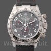 Replica Rolex Daytona 40mm Uomo-116519-Calrante grigio-Chiave di gomma neraCinturino grigio