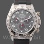 Replica Rolex Daytona 40mm Uomo-116519-Calrante grigio-Chiave di gomma neraCinturino grigio