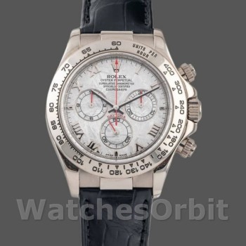 Replica Rolex Daytona 40mm Uomo-116519-Meteorite Quadrante-Cinturino in pelle Meteorite
