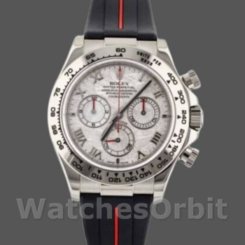 Replica Rolex Daytona 40 mm Uomo-116519MT-Calrante in meteorite-Cinturino in gomma Meteorite
