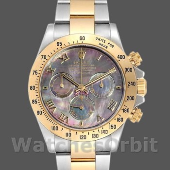 Replica Rolex Daytona 40mm Uomo-116523-Acciaio inossidabile-Comparatore nero MOP MOP