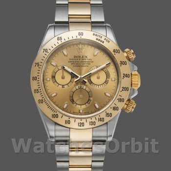 Replica Rolex Daytona 40mm Uomo-116523-Acciaio inossidabile-Cronografo Quadrante Cronografo