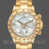 Replica Rolex Daytona 40mm Uomo-116528-Oro giallo-MOP-Diamante Quadrante MOP