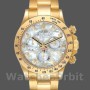 Replica Rolex Daytona 40mm Uomo-116528-Oro giallo-MOP-Diamante Quadrante MOP