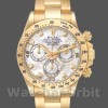 Replica Rolex Daytona 40mm Uomo-116528-Oro giallo-MOP-Diamante Quadrante MOP
