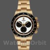 Replica Rolex Daytona 40mm Uomo-116528-Oro giallo-Comparatore bianco Bianco